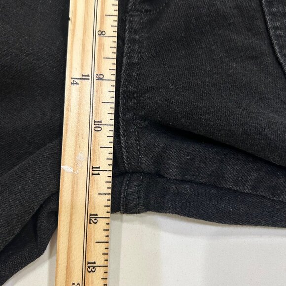 Joe's Jeans Wide Leg Ankle SZ32 Black Rinse High Rise Utility Pockets Stretch - Picture 10 of 10